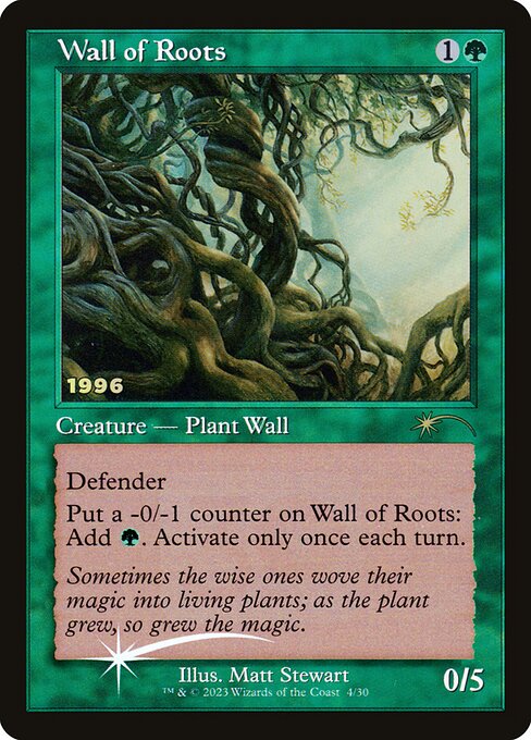 Wall of Roots (Foil) - P30A - 4