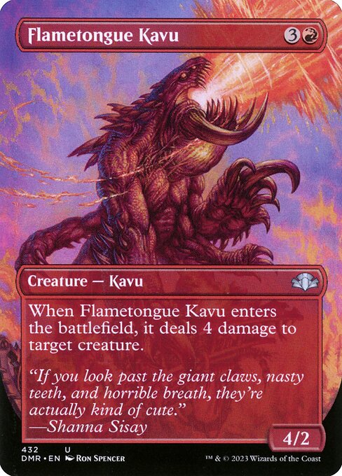 Flametongue Kavu (Borderless) - DMR - 432