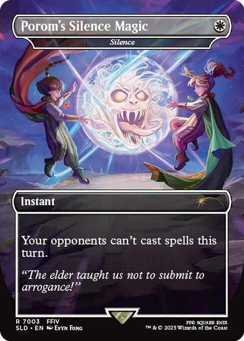Porom's Silence Magic - Silence (Rainbow Foil) - SLD - 7003