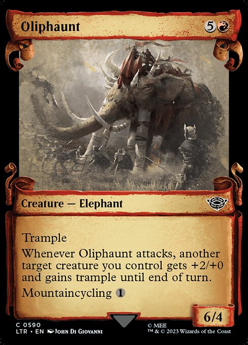 Oliphaunt (Showcase Scrolls) (Foil) - LTR - 590