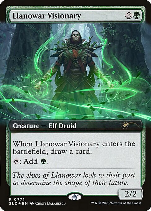 Llanowar Visionary (Extended Art) (Foil) - SLD - 771