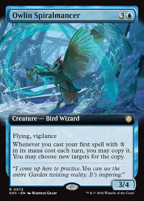 Owlin Spiralmancer (Extended Art) - SOC - 72