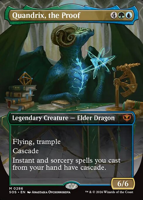 Quandrix, the Proof (Borderless) (Foil) - SOS - 286