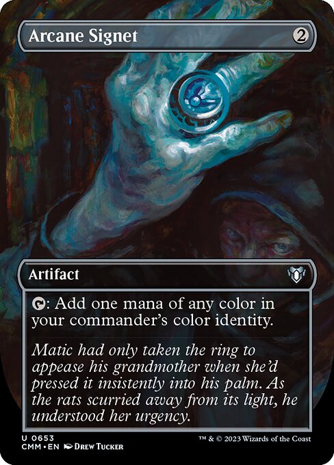Arcane Signet (Borderless) - CMM - 653