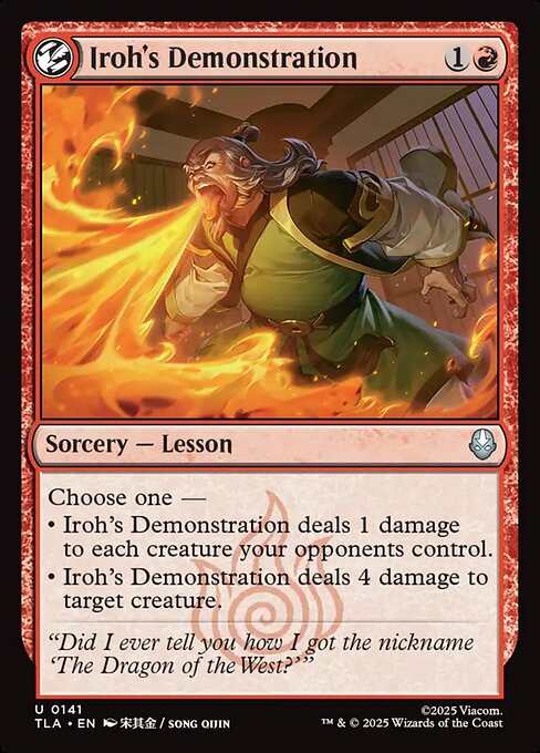 Iroh's Demonstration (Foil) - TLA - 141