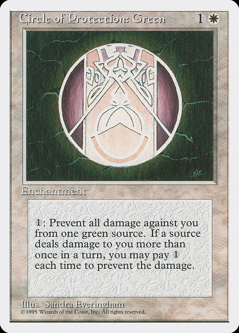 Circle of Protection: Green - 4ED - 16