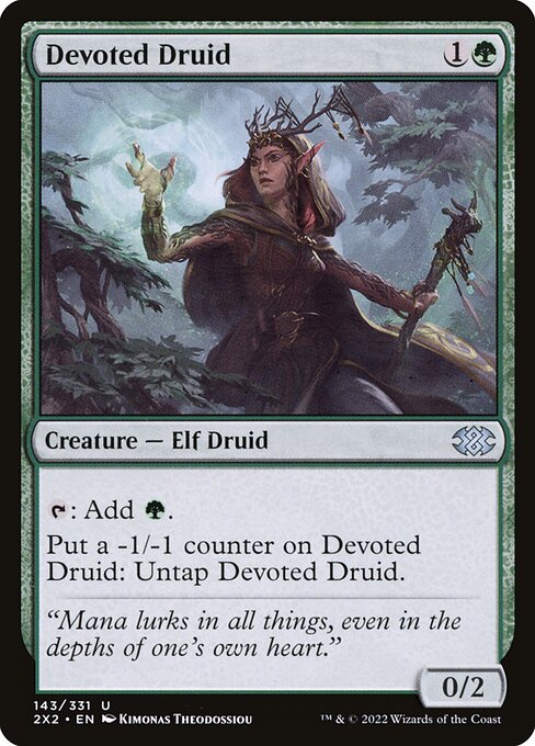 Devoted Druid (Foil) - 2X2 - 143