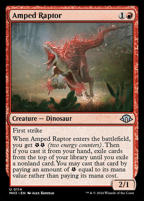 Amped Raptor (Foil) - MH3 - 114