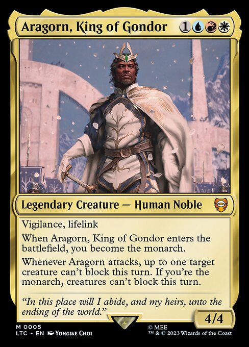 Aragorn, King of Gondor (Foil) - LTC - 5
