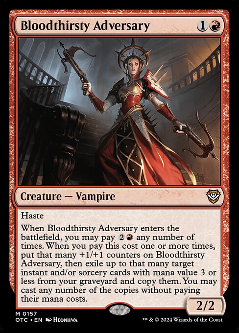 Bloodthirsty Adversary - OTC - 157