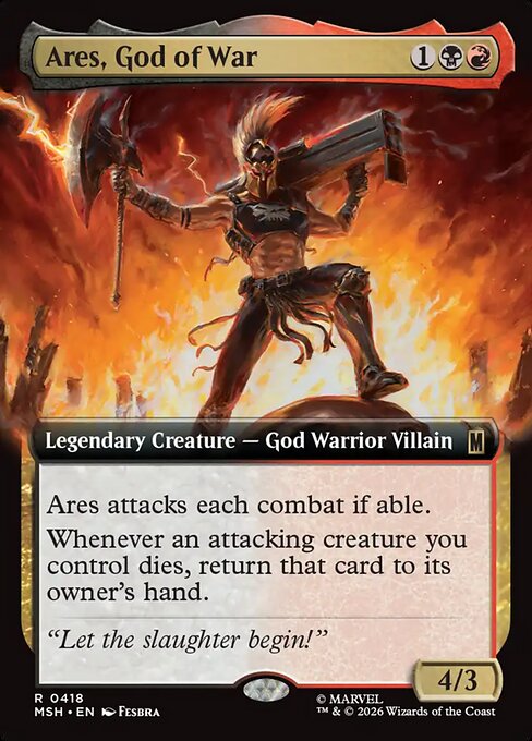Ares, God of War (Extended Art) (Foil) - MSH - 418