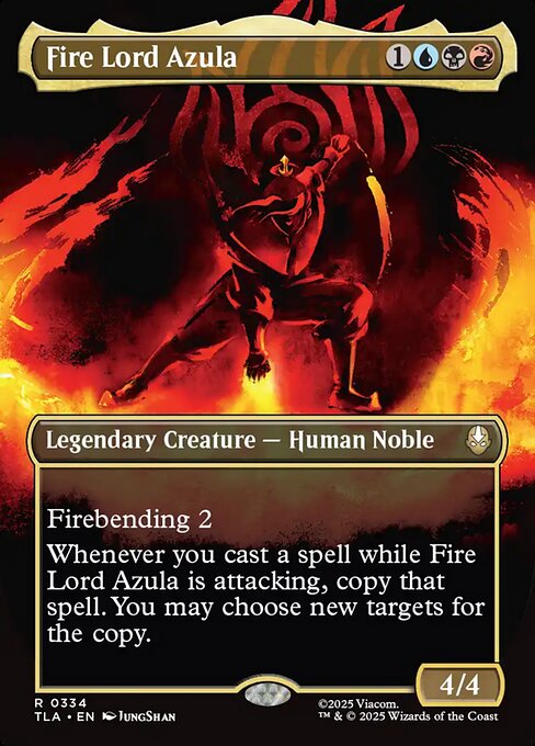 Fire Lord Azula (0334) (Borderless) (Foil) - TLA - 334