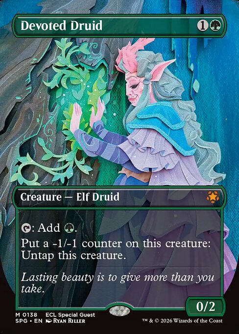 Devoted Druid (Borderless) - SPG - 138