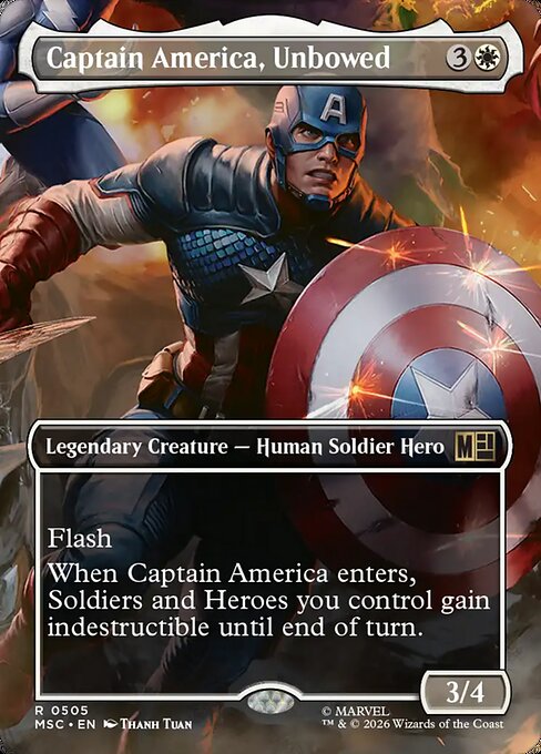 Captain America, Unbowed (Borderless) - MSC - 505