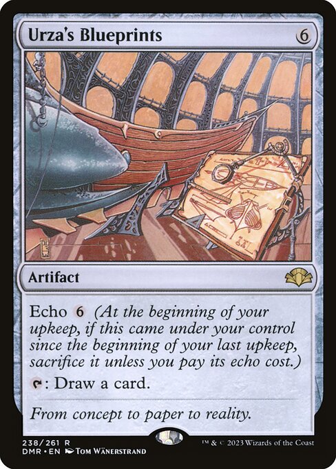 Urza's Blueprints (Foil) - DMR - 238