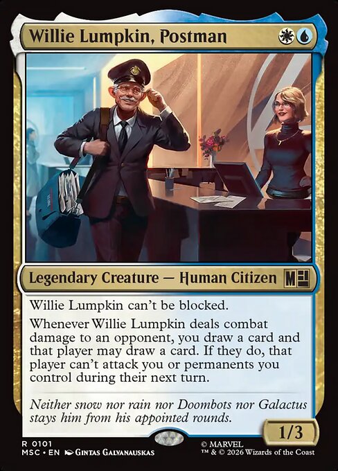 Willie Lumpkin, Postman - MSC - 101