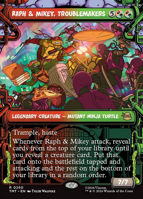 Raph & Mikey, Troublemakers (Showcase) - TMT - 250
