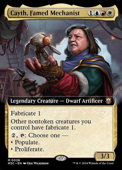 Cayth, Famed Mechanist (Extended Art) - M3C - 26
