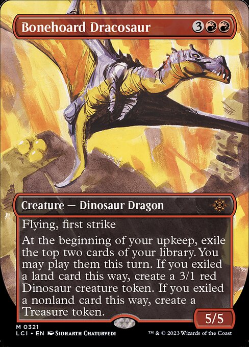 Bonehoard Dracosaur (Borderless) (Foil) - LCI - 321