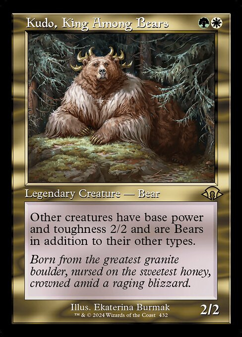 Kudo, King Among Bears (Retro Frame) (Foil) - MH3 - 432