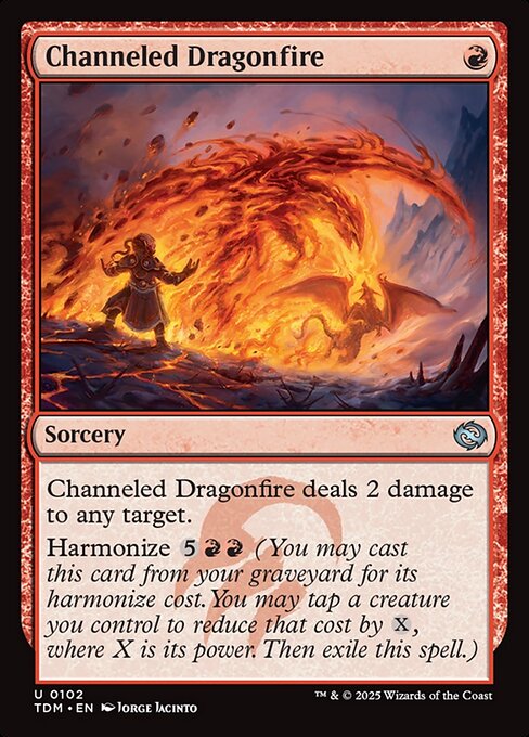Channeled Dragonfire (Foil) - TDM - 102