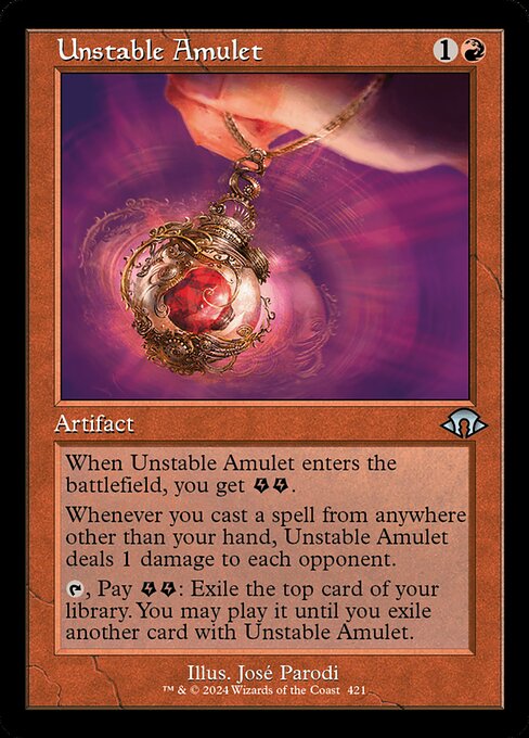 Unstable Amulet (Retro Frame) - MH3 - 421