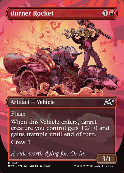 Burner Rocket (Borderless) (Foil) - DFT - 311