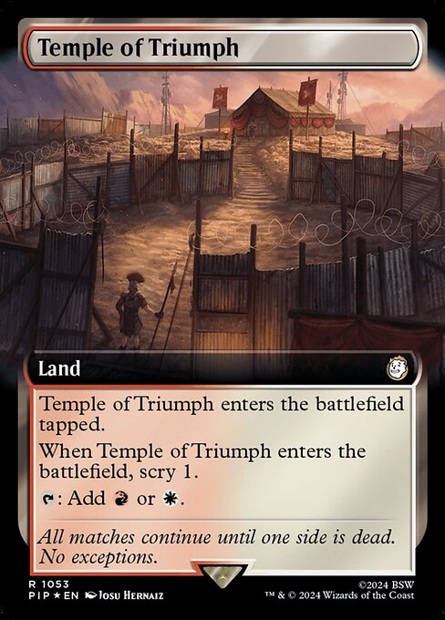 Temple of Triumph (Extended Art) (Surge Foil) - PIP - 1053
