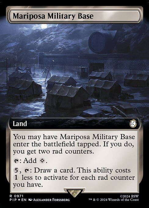 Mariposa Military Base (Extended Art) (Surge Foil) - PIP - 971