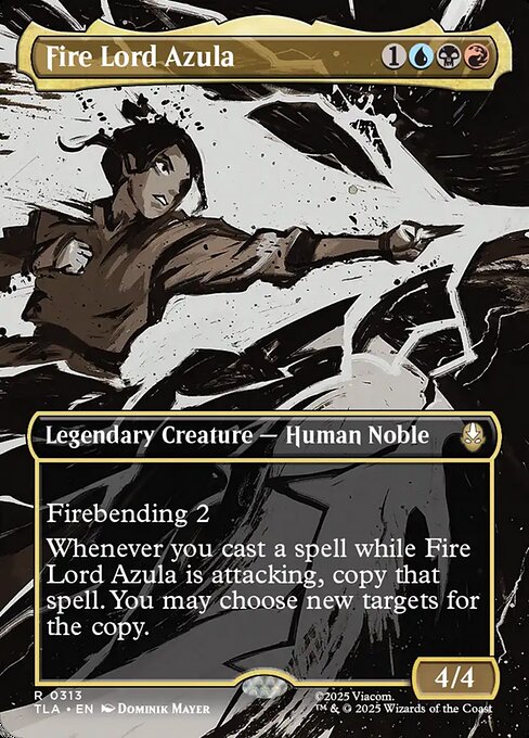 Fire Lord Azula (0313) (Borderless) (Foil) - TLA - 313