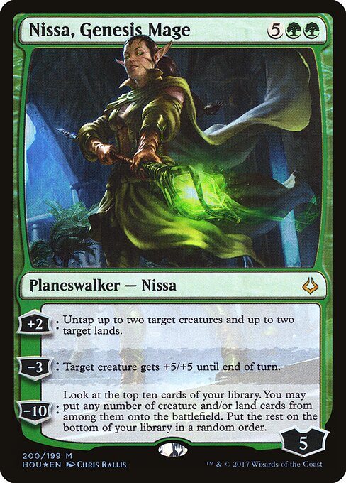 Nissa, Genesis Mage (Foil) - HOU - 200