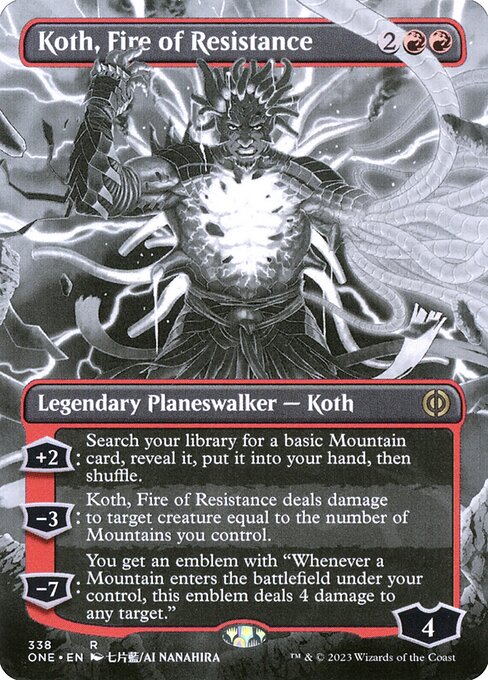 Koth, Fire of Resistance (Borderless) - ONE - 338