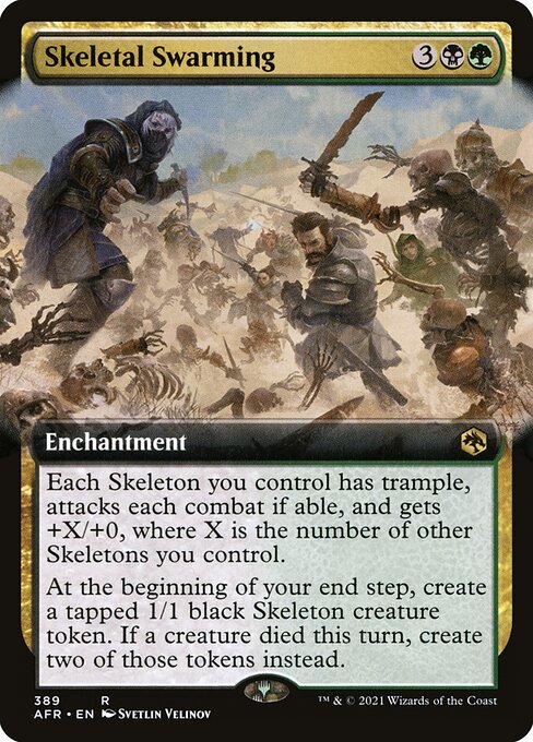 Skeletal Swarming (Extended Art) (Foil) - AFR - 389