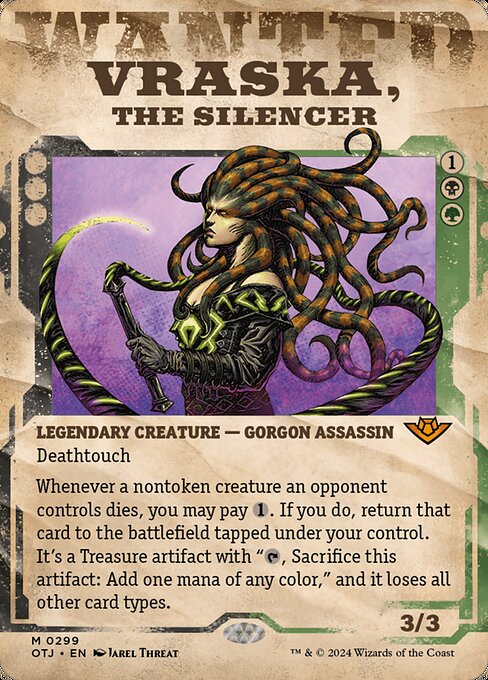 Vraska, the Silencer (Showcase) (Foil) - OTJ - 299