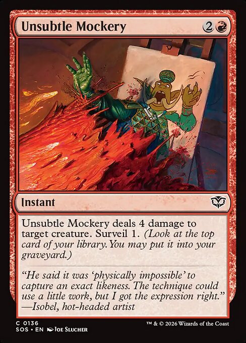 Unsubtle Mockery - SOS - 136