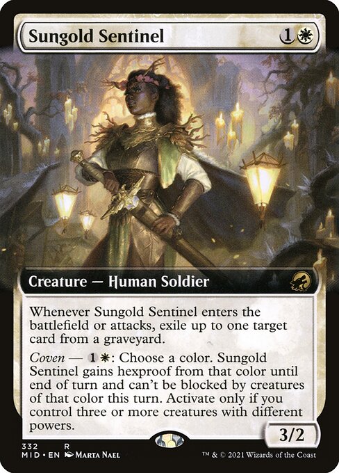 Sungold Sentinel (Extended Art) (Foil) - MID - 332