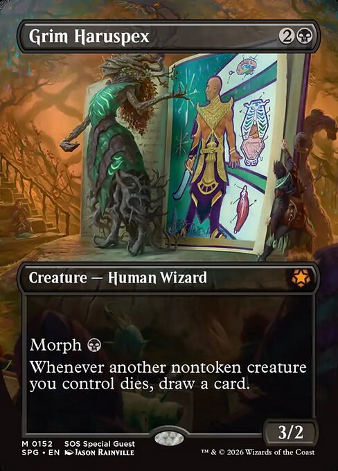 Grim Haruspex (Borderless) (Foil) - SPG - 152