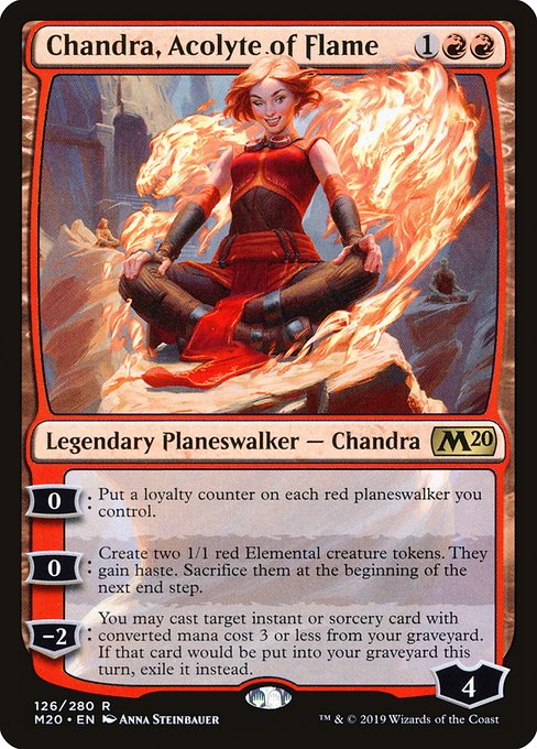 Chandra, Acolyte of Flame (Foil) - M20 - 126