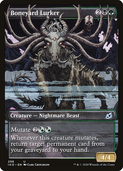 Boneyard Lurker (Showcase) (Foil) - IKO - 298