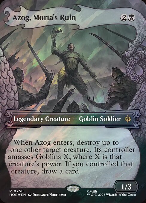 Azog, Moria's Ruin (Showcase) (Surge Foil) - HOB - 258