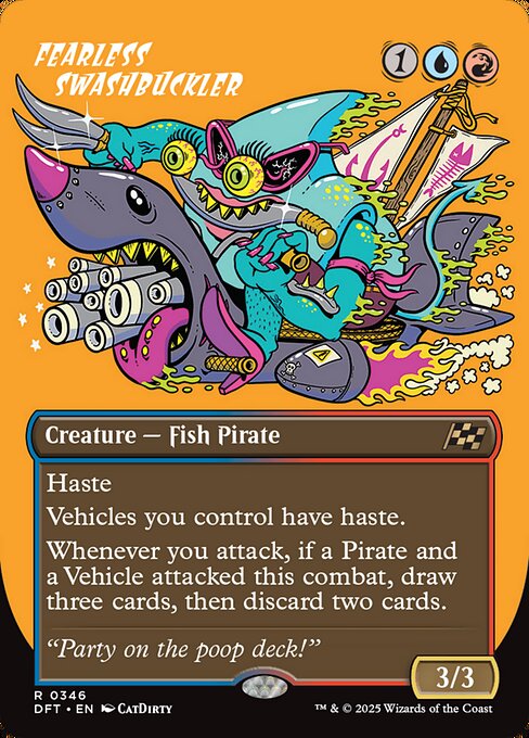 Fearless Swashbuckler (Borderless) (Foil) - DFT - 346