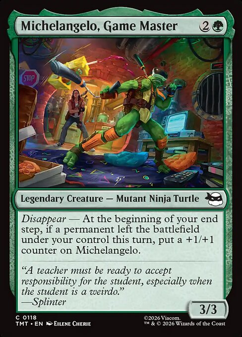 Michelangelo, Game Master - TMT - 118