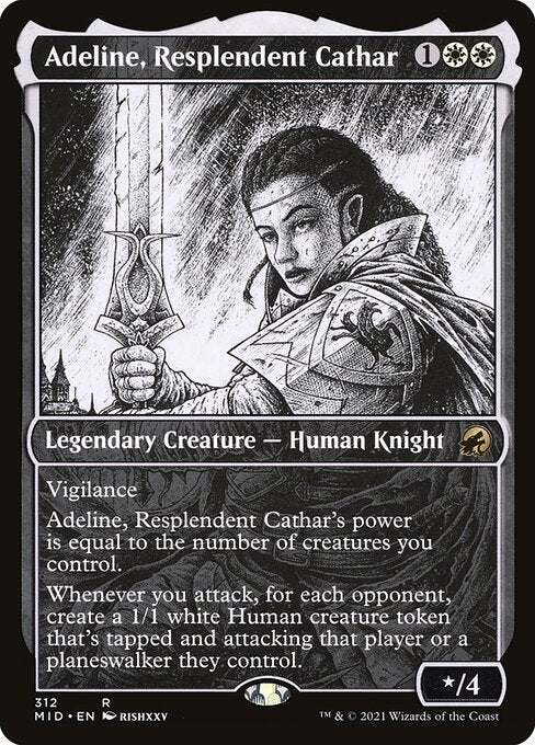 Adeline, Resplendent Cathar (Showcase) (Foil) - MID - 312