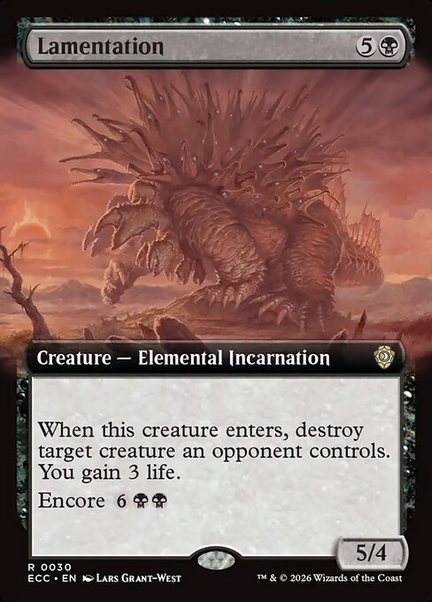 Lamentation (Extended Art) - ECC - 30