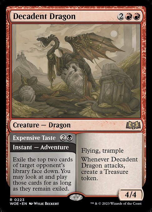 Decadent Dragon (Foil) - WOE - 223
