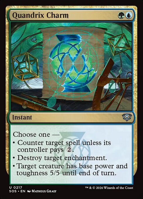 Quandrix Charm (Foil) - SOS - 217