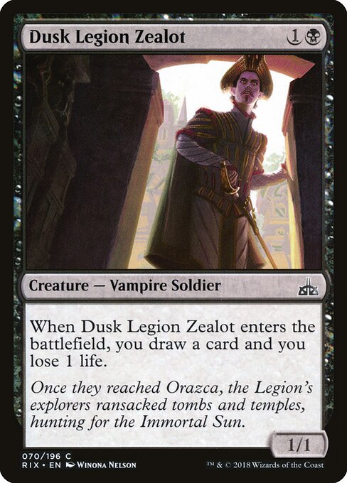 Dusk Legion Zealot (Foil) - RIX - 70