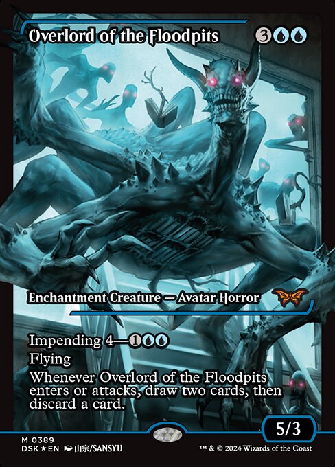 Overlord of the Floodpits (Showcase) (Foil) - DSK - 389