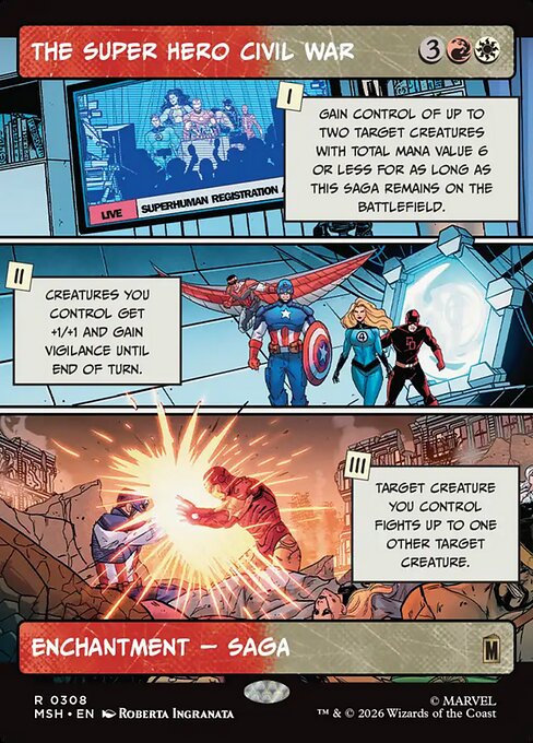 The Super Hero Civil War (Borderless) - MSH - 308