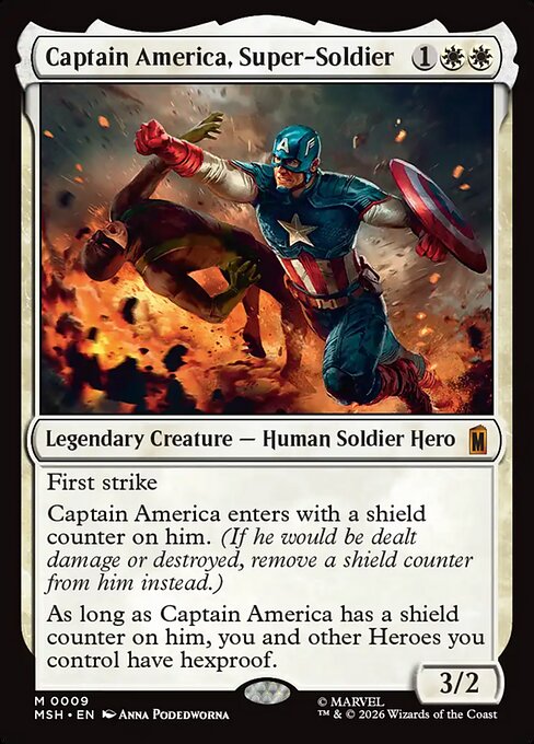 Captain America, Super-Soldier (Foil) - MSH - 9